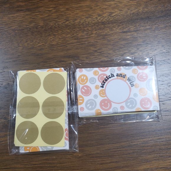 Scratch & Win-Thank You Cards - Happy Smily Face - 40 Cards - Picture 7 of 7